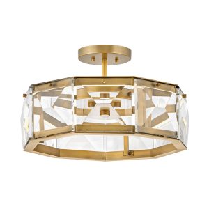 Fredrick Ramond - FR30103HBR - LED Semi-Flush Mount - Jolie - Heritage Brass