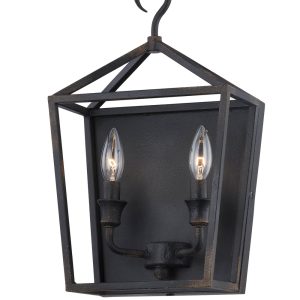 Forty West - 10301 - Two Light Wall Sconce - Mercer - Black