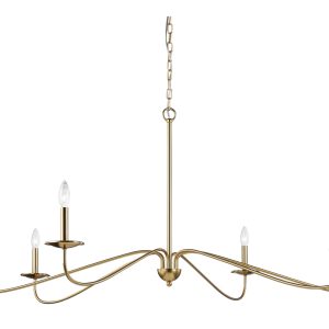 Forty West - 10303 - Six Light Chandelier - Hunter - Gold