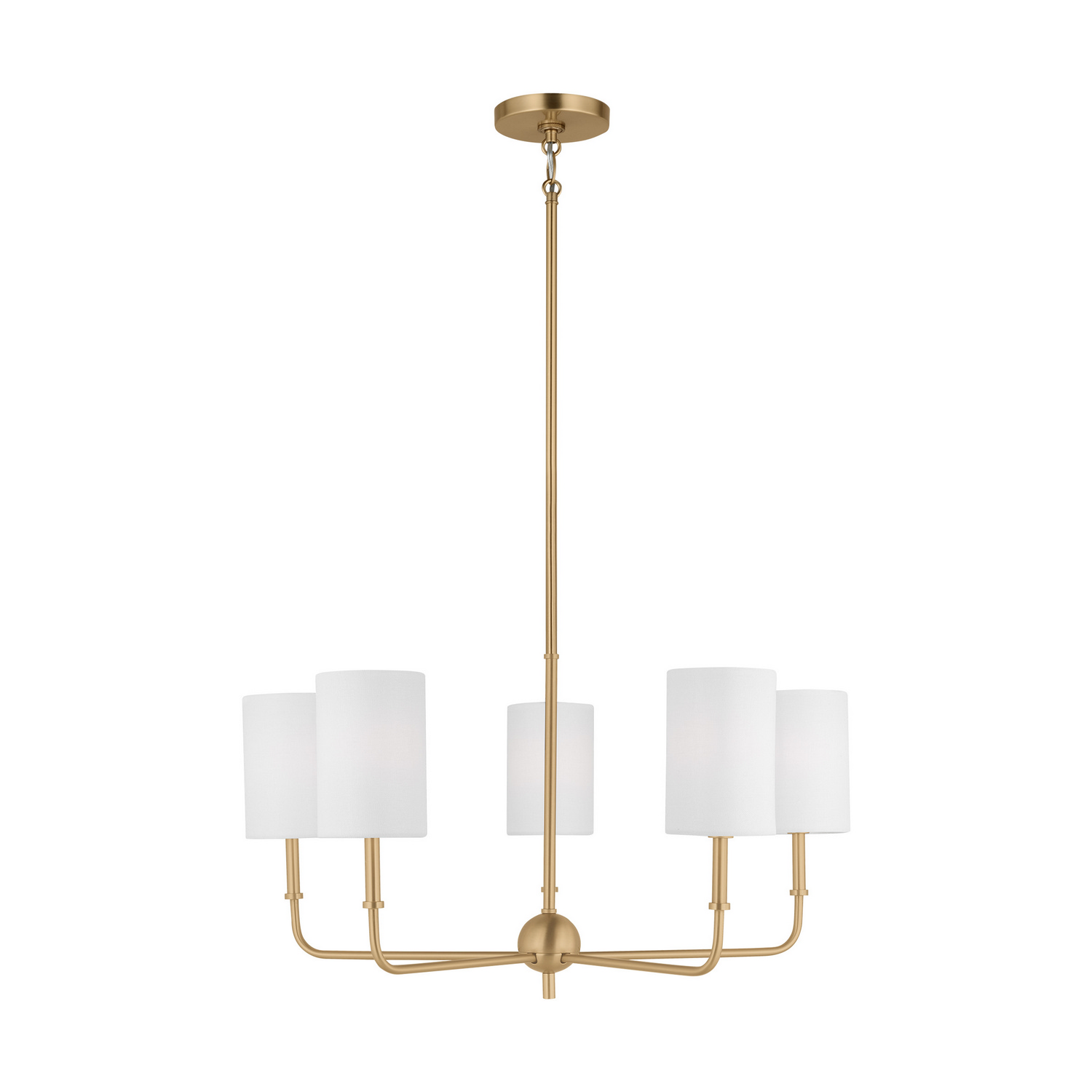 Visual Comfort Studio Foxdale LED Chandelier in Satin Brass