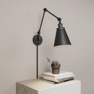 Millennium - 10001-MB - One Light Swing Arm Wall Sconce - Evonne - Matte Black