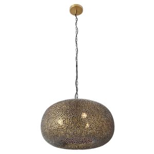 Metropolitan - N1503-752 - Three Light Pendant - Moradabad - Gilded Brass