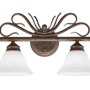 Toltec Lighting - 102-BRZ-311 - Two Light Bath Bar - Swan - Bronze