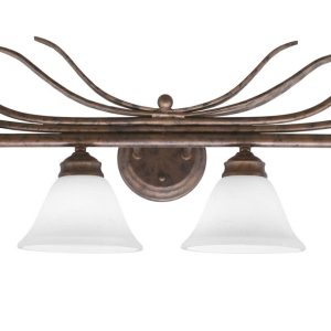Toltec Lighting - 104-BRZ-311 - Four Light Bath Bar - Swan - Bronze