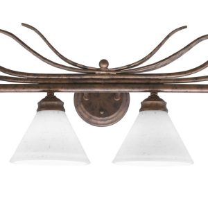 Toltec Lighting - 104-BRZ-312 - Four Light Bath Bar - Swan - Bronze