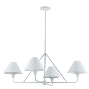 Forty West - 10309 - Four Light Chandelier - Daisy - White