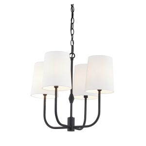 Forty West - 10305 - Four Light Chandelier - Tia - Black