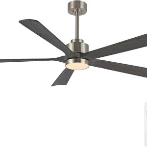 Brio Lighting - AB514 - 60"Ceiling Fan - Nickel