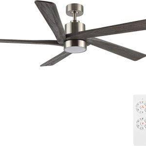 Brio Lighting - AB524-54 - 54"Ceiling Fan - Brushed Nickel