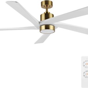 Brio Lighting - AB525-54 - 54"Ceiling Fan - Gold