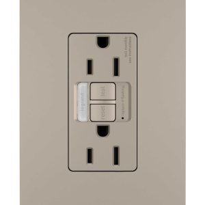 Legrand - 1597NTLTRNICC4 - Tamper-Resistant 15A Duplex Self-Test GFCI Receptacles with SafeLock Protection and Night Light - radiant