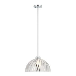 Varaluz - 1070P01LCH - One Light Pendant - Chroman Empire - Chrome