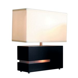 Nova Lighting - 0284DC - One Light Table Lamp - Zen - Dark Brown/Brushed Nickel