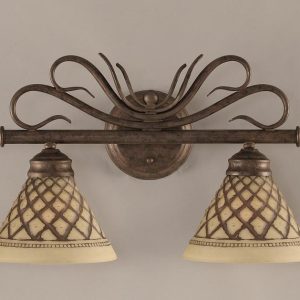 Toltec Lighting - 102-BRZ-7185 - Two Light Bath Bar - Swan - Bronze