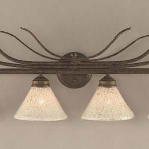 Toltec Lighting - 104-BRZ-7145 - Four Light Bath Bar - Swan - Bronze