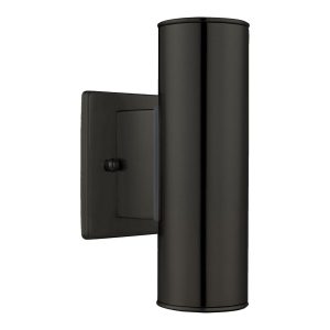 Eglo USA - 200033A - Two Light Outdoor Wall Mount - Riga - Matte Black