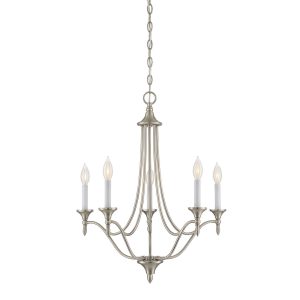 Savoy House - 1-1008-5-SN - Five Light Chandelier - Herndon - Satin Nickel