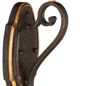 Metropolitan - N1461-652 - One Light Bath - Chateau Nobles - Raven Bronze With Sunburst Gold Leaf Highlights