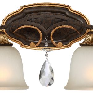Metropolitan - N1462-652 - Two Light Bath - Chateau Nobles - Raven Bronze With Sunburst Gold Leaf Highlights