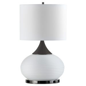 Nova Lighting - 1010597 - One Light Table Lamp - Black Nickel/Frosted Glass