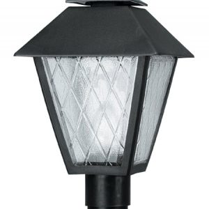Wave Lighting - 110F - One Light Post Mount - Colonial - Black
