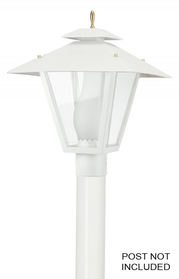 Wave Lighting LED Colonial One Light Post Mount in Black