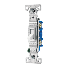 Eaton Switch Toggle SP 15A 120V Ground WH