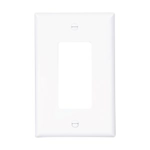 Eaton Wallplate 1G Decorator Poly Mid WH