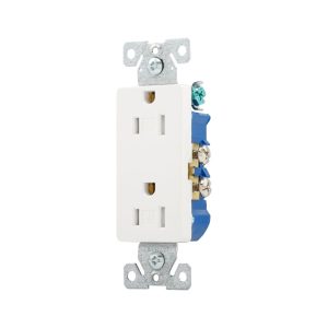 Eaton Receptacle TR Deco Duplex 15A 125V 2P3W WH