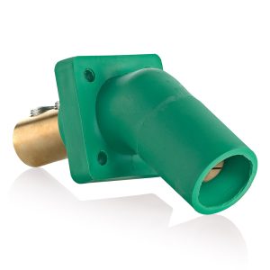 Leviton GN Male Panel Rec DBL Set SCR 46D