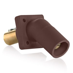 Leviton 16 Series Male 45 Degree Panel Rec Brown