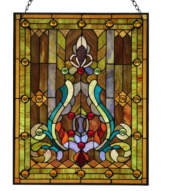 Stained glass decorative panel